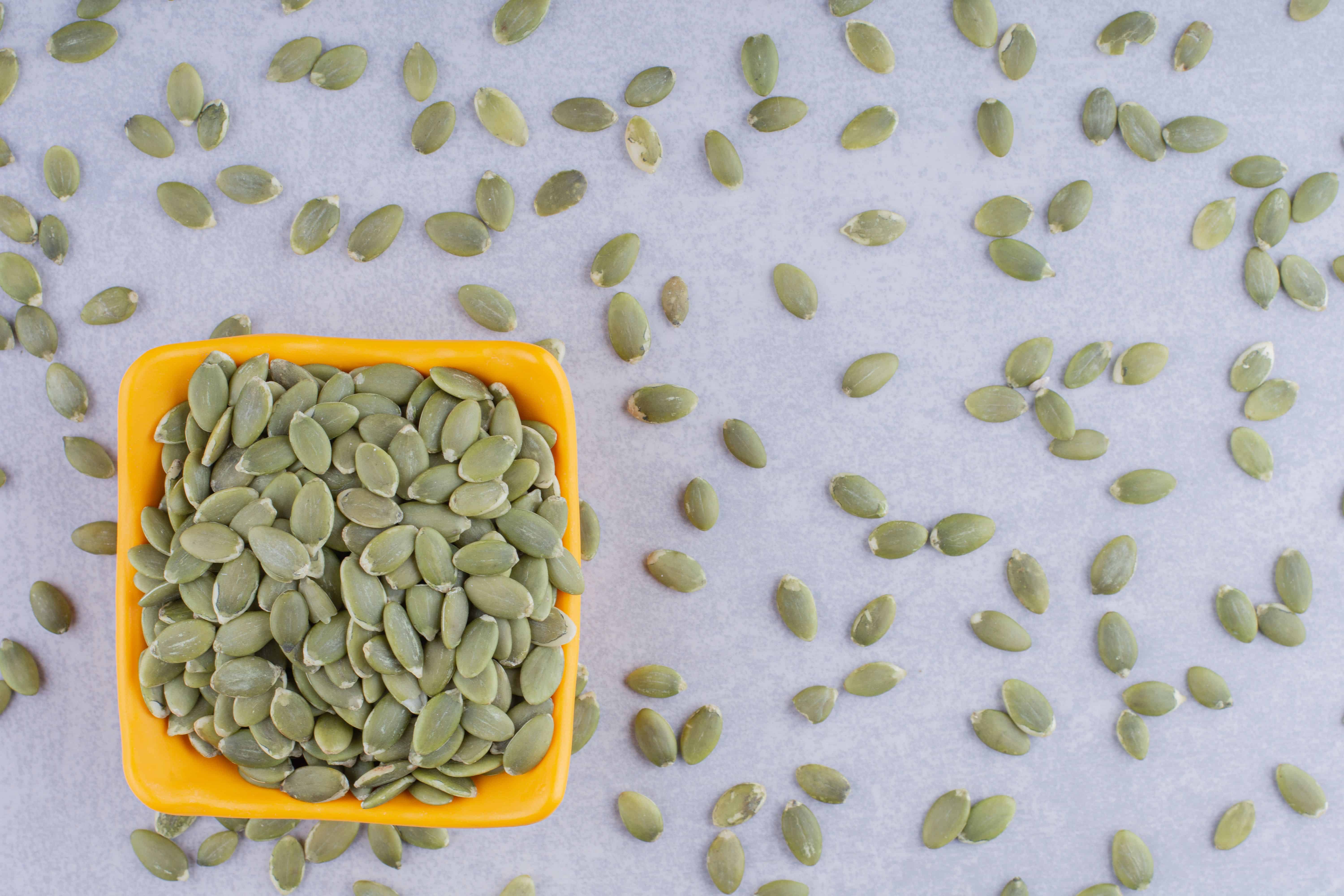 PUMPKINS SEEDS Eat a balanced and nutritious diet that includes healthy proteins and fats.