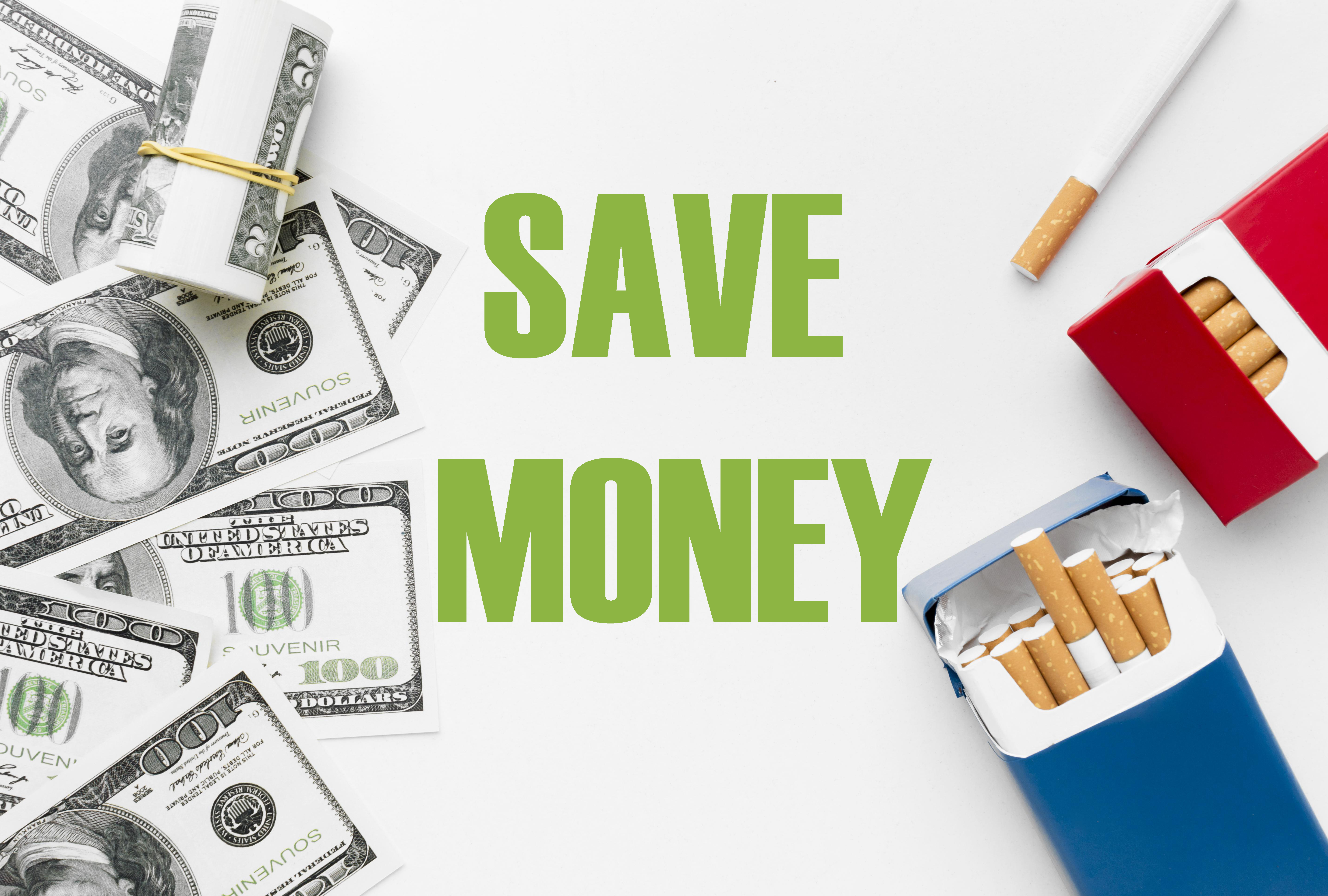 Save money by not buying cigarettes